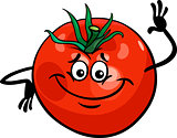 cute tomato vegetable cartoon illustration