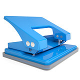 Blue office hole punch