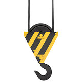 Crane hook with rope