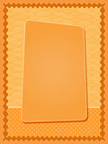 Bright Orange Card