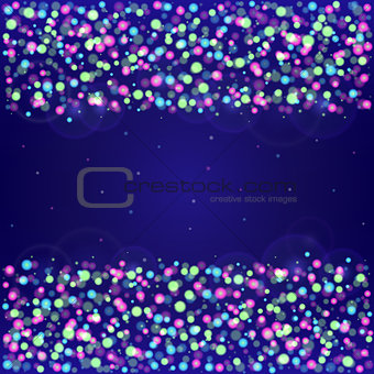 Abstract Dark Blue Glowing Background