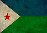Grunge Djibouti Flag