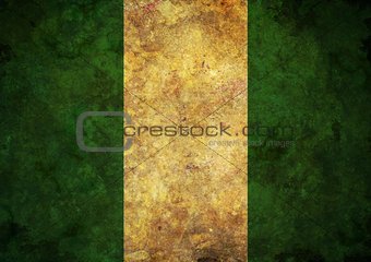 Grunge Nigeria Flag