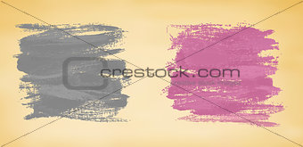 Abstract banners with watercolor splashes. Vector