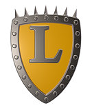 shield with letter l