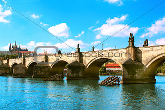 Charles bridge in Prague