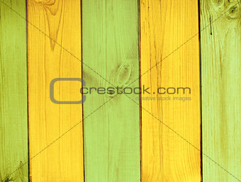 Old wooden boards of multicolor