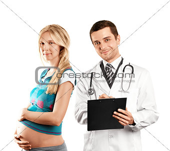 Pregnant Woman With Doctor