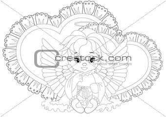 little angel Coloring page