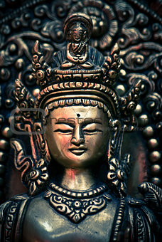Face of Buddha statue