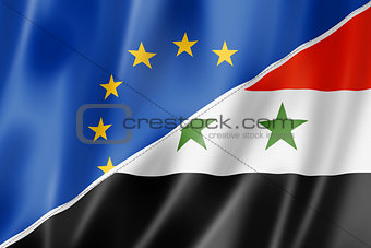 Europe and Syria flag