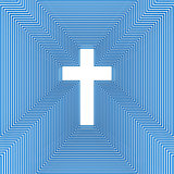 Abstract christian cross