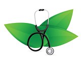 natural medicine concept with a Stethoscope