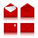 Set of Red envelopes.