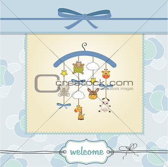 welcome baby announcement card