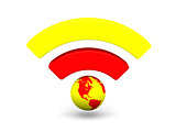 Bright WiFi symbol