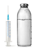 Medical bottle and syringe