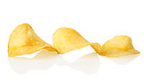 Three potato chips