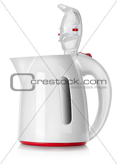 White kettle isolated