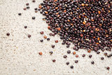 black quinoa grain 