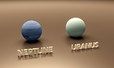 Planets Neptune and Uranus