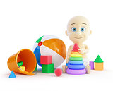 baby toys beach ball, pyramid
