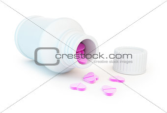 container for tablet heart