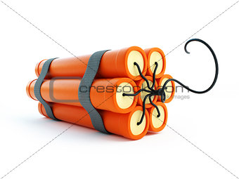 dynamite on a white background