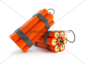  dynamite on a white background