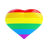 heart of the gay flag