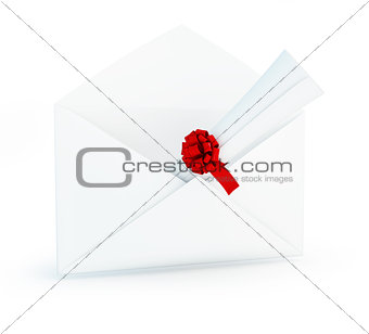 letter diploma on a white background