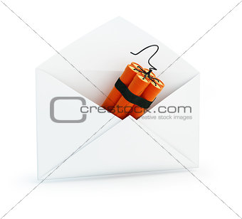 letter dynamite on a white background