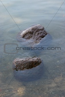 Stones in the water