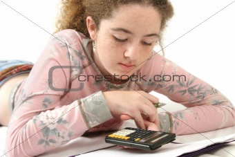 Teen Doing Homework