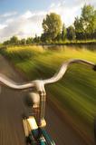 Blurred bicycle abstract