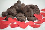 Chocolate love hearts