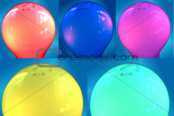 coloured bulbs
