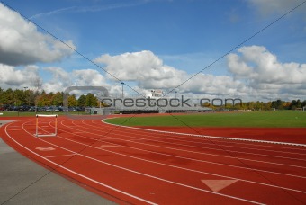 Track with hurdle