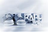 Baby denim shoes