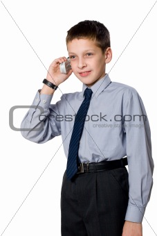 boy with phone