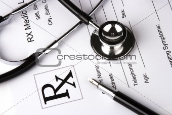 Stethoscope Over A Report