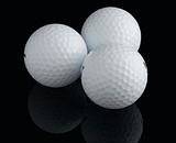 Three golf balls