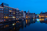 Houses of Amsterdam at night