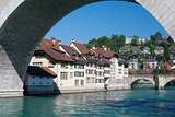 Old town of Bern and the Aare river