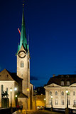 Fraumunster Church in Zurich