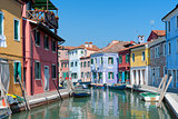 Colorful  houses in Burano