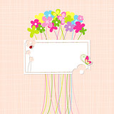 Springtime Colorful Flower Greeting Card