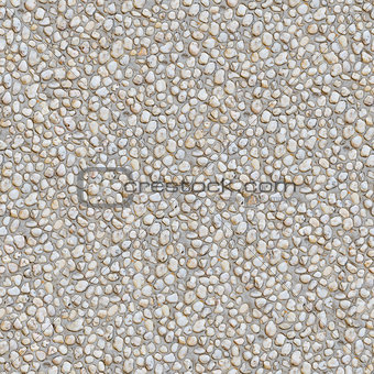 Seamless Texture of Pebble Stones.