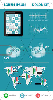 Infographics and web elements. EPS10 vector illustration.Infographics and web elements. EPS10 vector illustration.