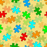 Beautiful  seamless wallpaper with jigsaw puzzle